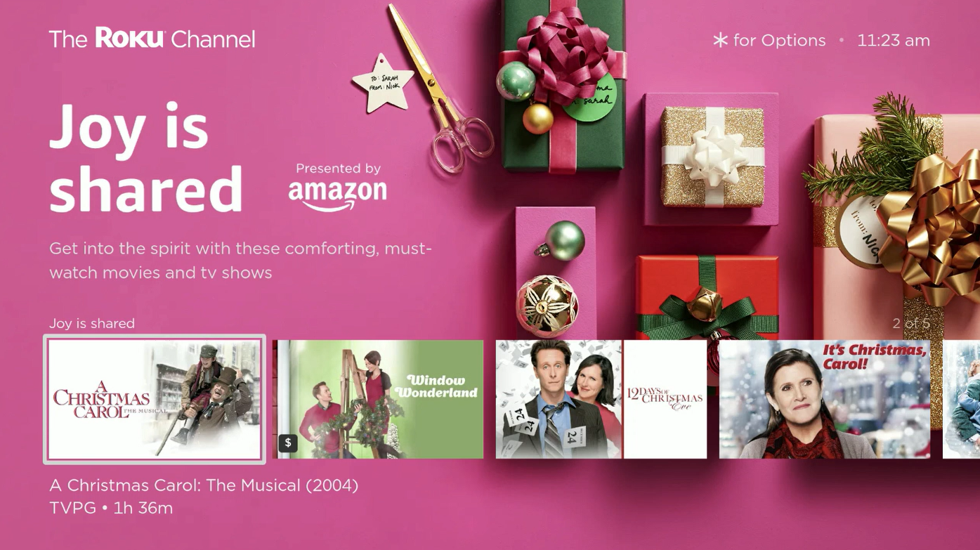 Movie and show playlist on Roku