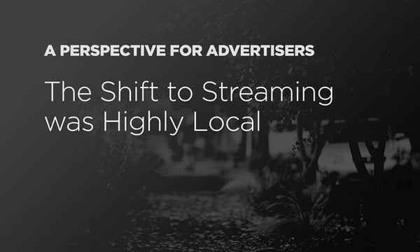 The Shift to Streaming Was Highly Local